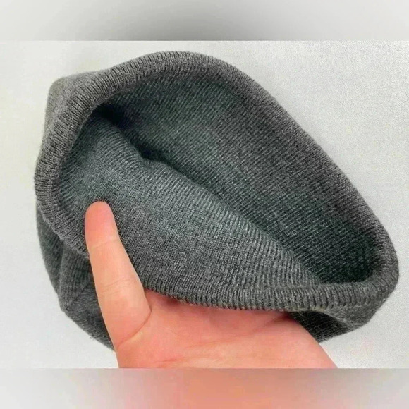 TIMBERLAND Unisex One Size Grey Knit Beanie Fold Over Outdoor Gorpcore Classic - Picture 4 of 10